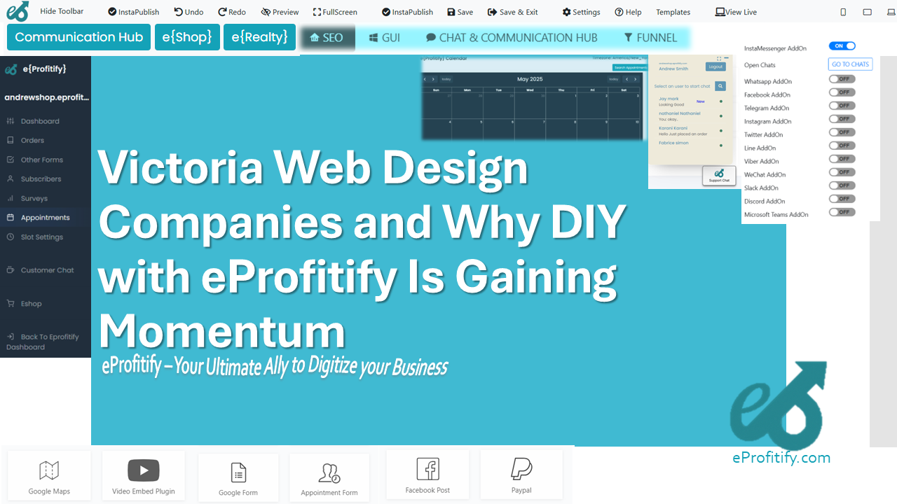 Victoria Web Design Companies and Why DIY with eProfitify Is Gaining Momentum